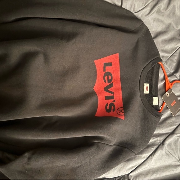 Levi's Other - Levi's Black Sweatshirt with Red Logo